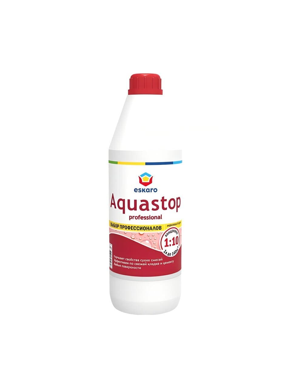 Грунтовка водно-дисперсионная, акриловая, Eskaro, Aquastop Professional, концентрат 1:10, для внутренних и наружных работ, 1 л