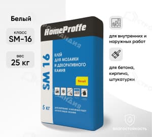 Клей для плитки HOMEPROFFE SM16 5 кг
