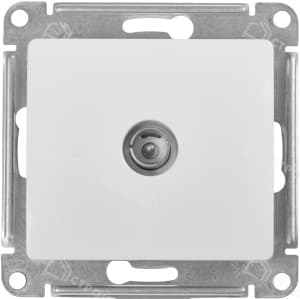 ТВ-розетка SCHNEIDER ELECTRIC Glossa белая 000191/GSL000193