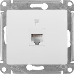 Розетка компьютерная SCHNEIDER ELECTRIC Glossa белая