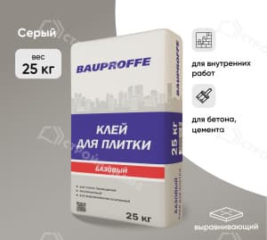 Клей для плитки BAUPROFFE Базовый 25 кг