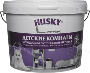 Краска моющаяся HUSKY для детских комнат база А 9 л