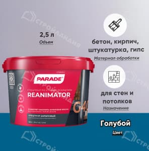 Грунт акриловый по старым покрытиям PARADE G40 Reanimator 2,5 л
