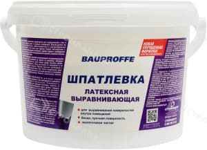 Шпатлевка латексная BAUPROFFE для внутренних работ белая 3 кг