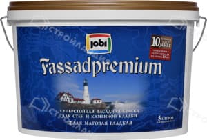Краска фасадная JOBI FassadPremium база А 5 л