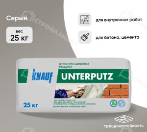 Штукатурка цементная KNAUF Unterputz фасадная 25 кг