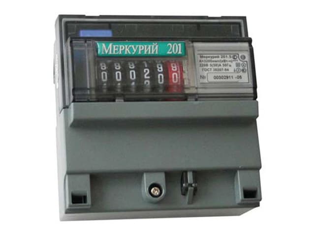 Счётчик электроэнергии Меркурий 201.5, однофазный