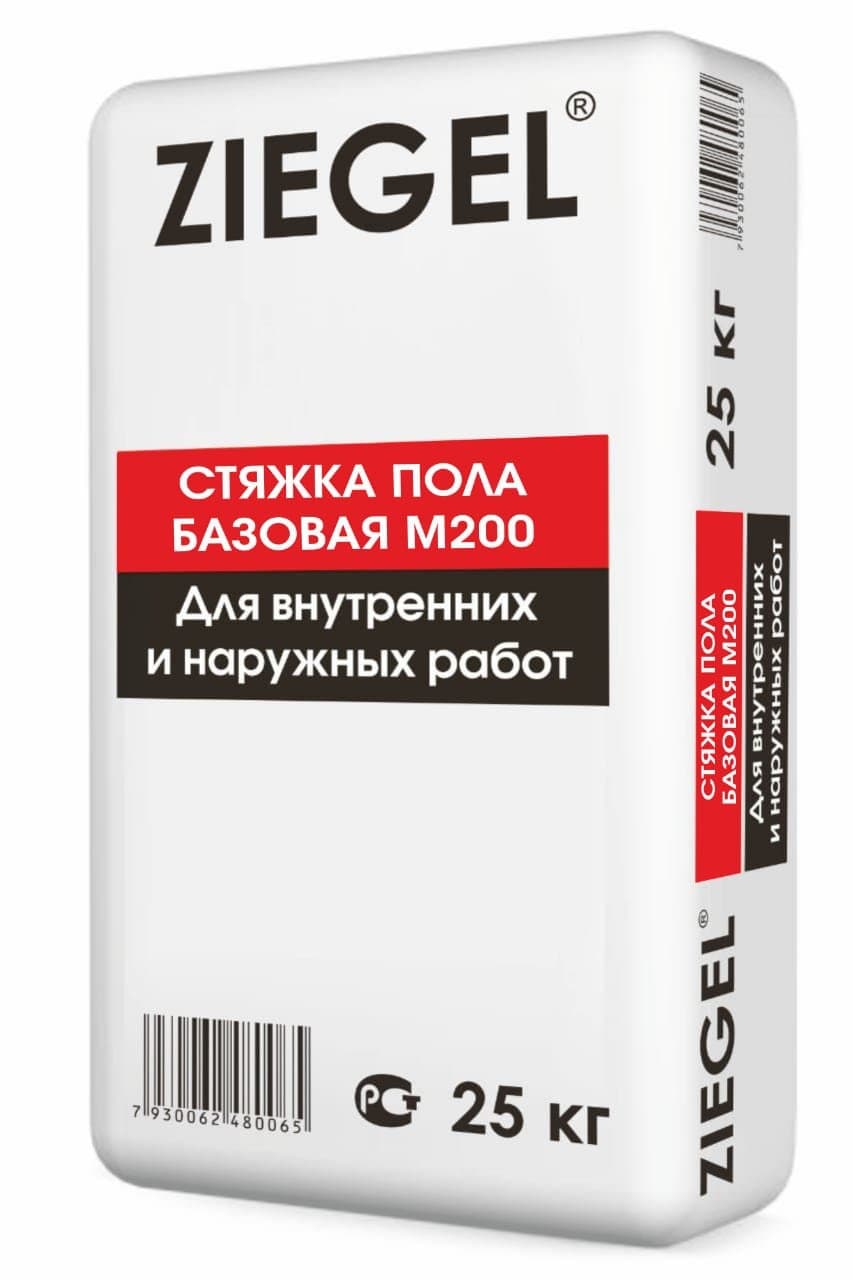 Стяжка для пола Ziegel базовая 25кг
