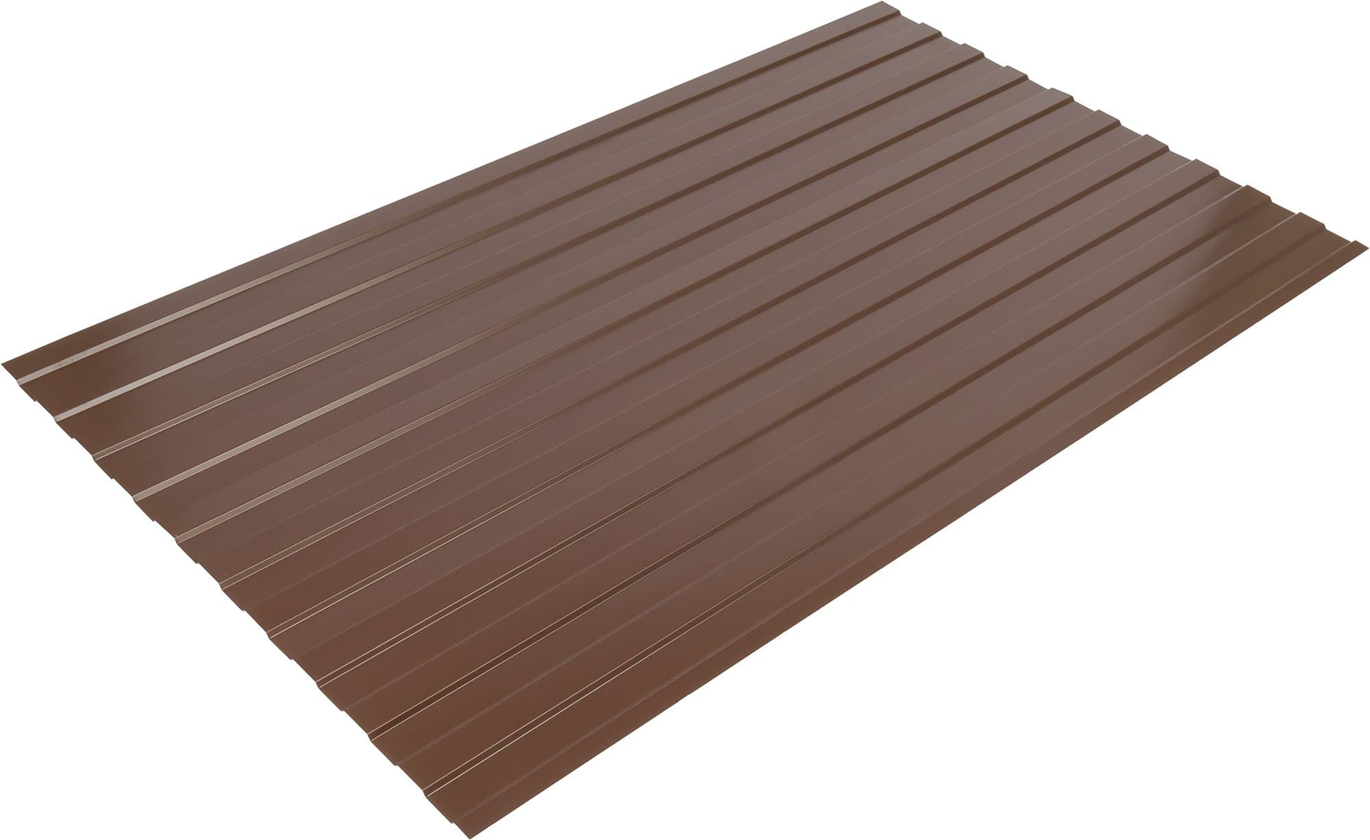 Профнастил КС8/С8 2000х1200/1180х0,35мм RAL 8017 (шоколад)
