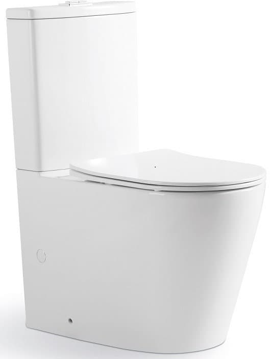 Унитаз-компакт Alcora Felice 4/6 безободковый с сиденьем DPL e-off slim, lift
