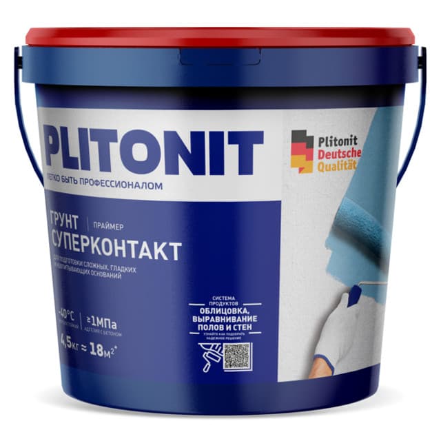 праймер PLITONIT Грунт Супер Контакт 4,5кг, арт. 5099